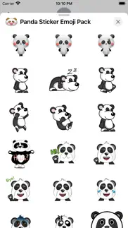 panda sticker emoji pack iphone resimleri 3