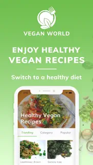 vegan world - healthy recipes iphone capturas de pantalla 1