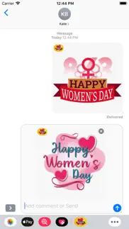 happy women day stickers iphone images 3