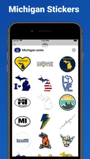 michigan state - usa stickers iphone images 1