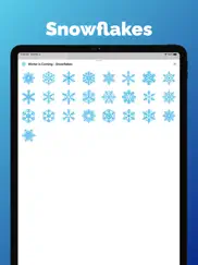 winter - snowflakes stickers ipad images 1