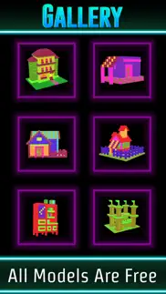 glow house voxel - neon draw iphone images 1