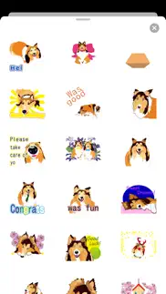 exciting sheltie dog sticker iphone images 3