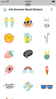 hot summer mood stickers iphone capturas de pantalla 3