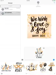 2021 happy new year - stickers ipad resimleri 1