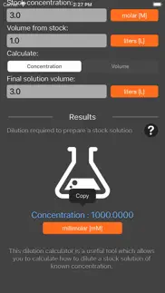 solution dilution calculator iphone images 3