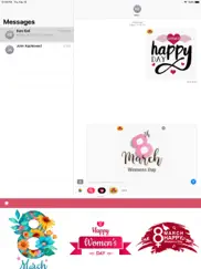 happy women day stickers ipad images 4