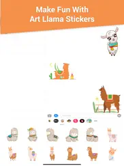 the art llama stickers pack ipad images 4