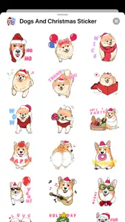 dogs and christmas sticker iphone images 2