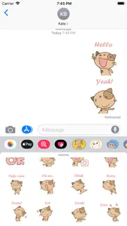 cute puss stickers pack iphone images 2