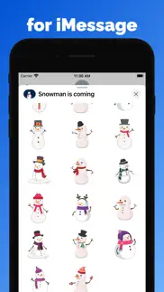 snowman winter stickers emoji iphone images 3