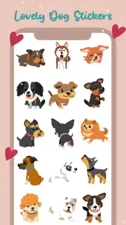 lovely dog stickers pack iphone images 2