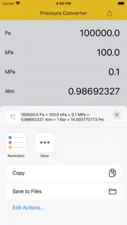 pressure converter psi bar pa iphone capturas de pantalla 2