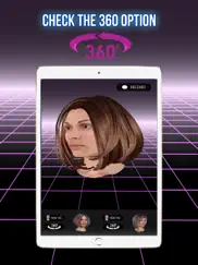 cheveux virtuels 3d iPad Captures Décran 4