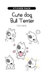 cute dog bull terrier iphone images 1