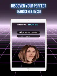 cheveux virtuels 3d iPad Captures Décran 1