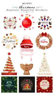 realistic christmas stickers iphone images 1