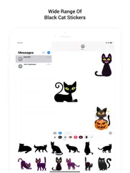 black cat sticker for imessage ipad images 2