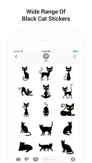 black cat sticker for imessage iphone images 2