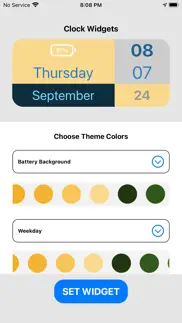 clock widget - funky colors iphone resimleri 4