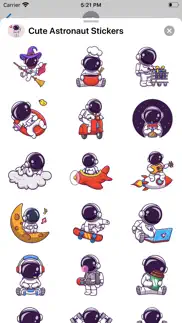 cute astronaut stickers iphone images 3