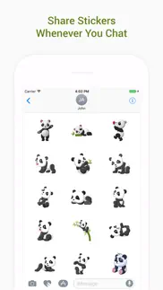 panda emoji stickers - pack iphone images 2