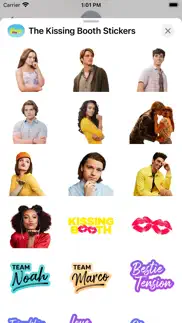 the kissing booth stickers iPhone Captures Décran 1
