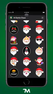 hi santa claus stickers iphone images 3