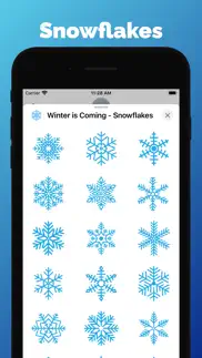 winter - snowflakes stickers iphone images 1