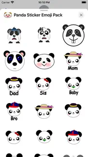 panda sticker emoji pack iphone resimleri 4