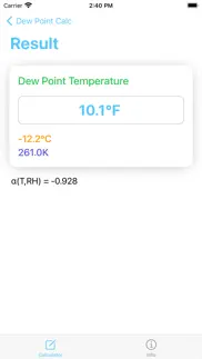 dew point calculator - calc iphone images 2