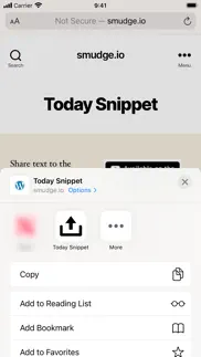 today snippet widget iPhone Captures Décran 3