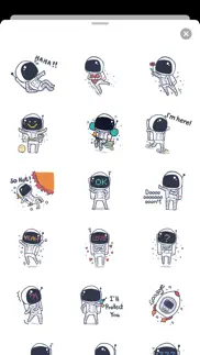 happy cute astronaut stickers iphone images 1
