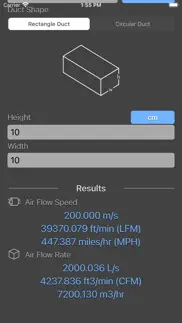 air flow conversion calculator iphone images 2