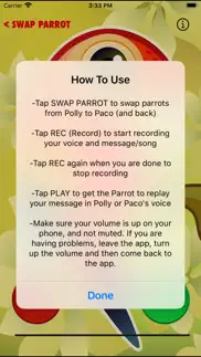 talking parrot repeater iphone capturas de pantalla 3