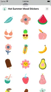 hot summer mood stickers iphone capturas de pantalla 2
