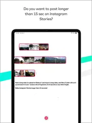story cutter for instagram iPad Captures Décran 1