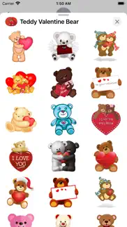 teddy valentine bear stickers iphone images 3