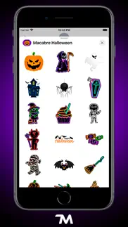 macabre halloween stickers iphone images 2