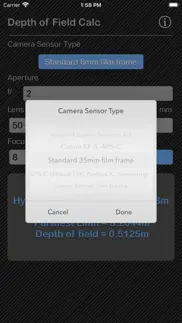 depth of field calculator iphone images 2