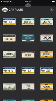 car plate sticker pack iphone images 3