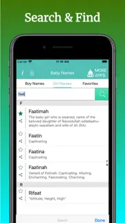muslim baby names - islam iPhone Captures Décran 3
