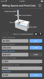 milling speed and feed calc iphone images 4