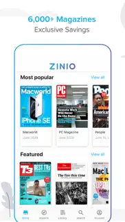 zinio - magazine newsstand iphone images 1