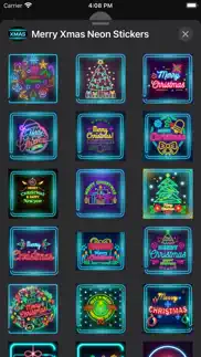merry xmas neon stickers iphone images 4