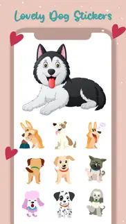 lovely dog stickers pack iphone images 3