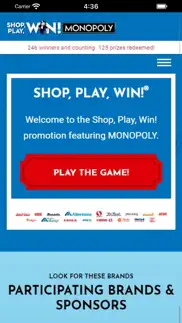 shop, play, win!® monopoly iphone images 1