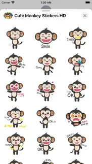 cute monkey stickers hd iphone images 2