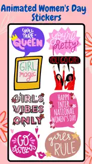 animated women day stickers iphone images 1