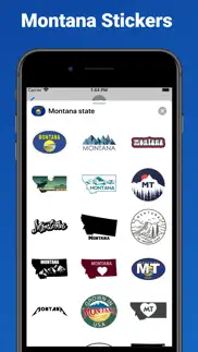 montana state - usa stickers iphone resimleri 1